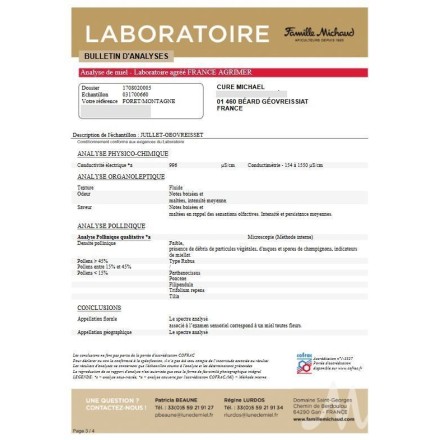 Miel de printemps du Haut-Bugey - 500g - Le Rucher des Fées Léma