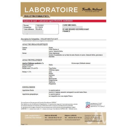 Miel de printemps du Haut-Bugey - 500g - Le Rucher des Fées Léma