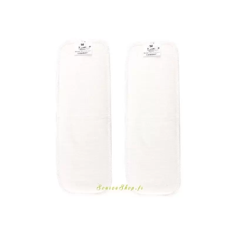 Lot de 2 renforts d'absorption en coton BIO - Boosters - Hamac