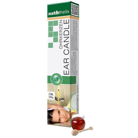 Paire de bougies auriculaires à la propolis