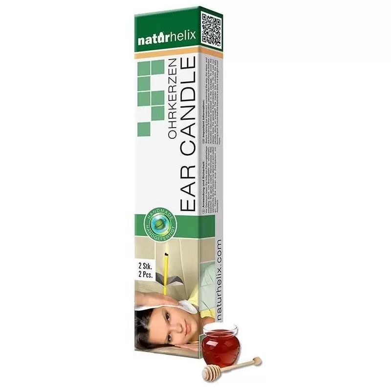 Paire de bougies auriculaires à la propolis