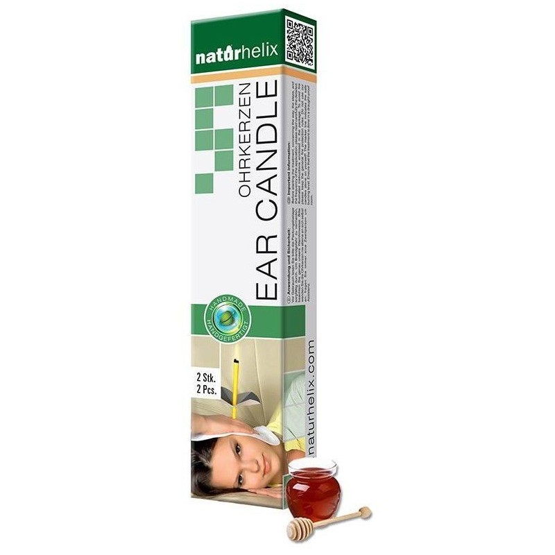 Paire de bougies auriculaires à la propolis