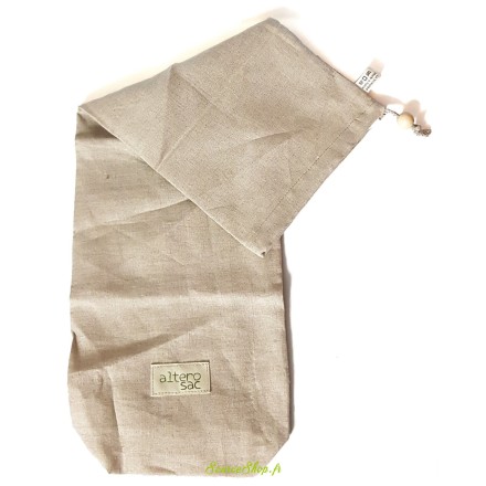 Sac à baguette BIO réutilisable en lin - Alterosac