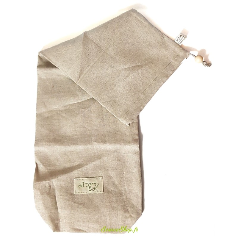 Sac à baguette BIO réutilisable en lin - Alterosac