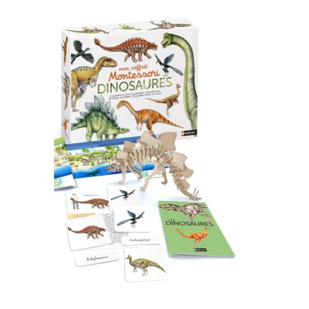 Mon coffret Montessori dinosaures - Nathan
