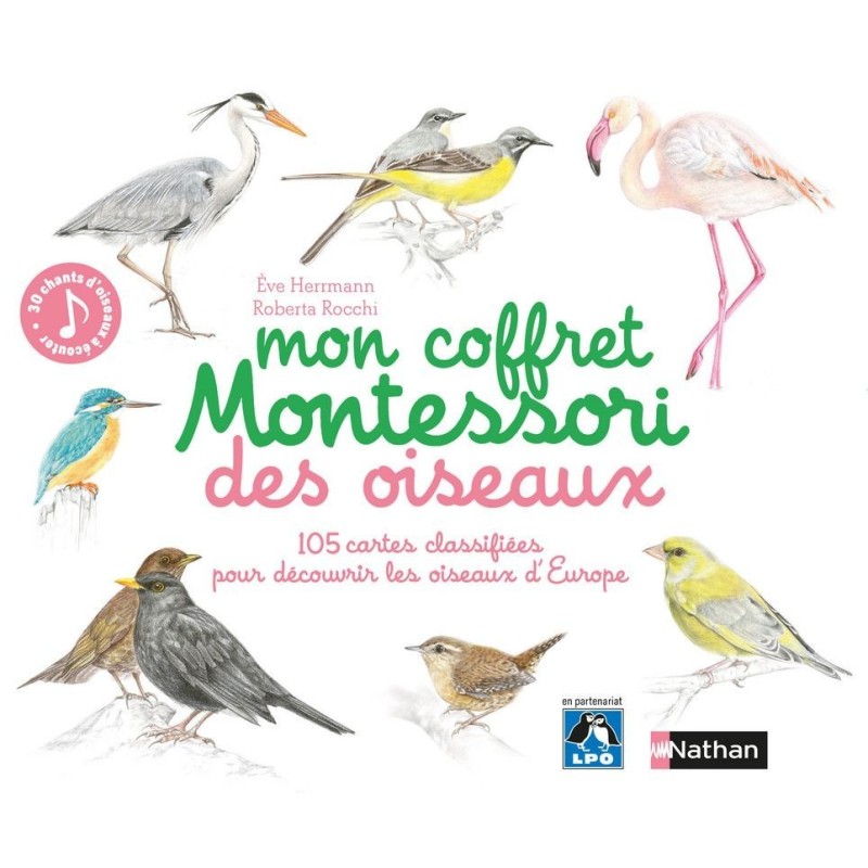 Mon coffret Montessori des oiseaux - Nathan