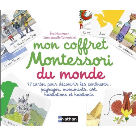 Mon coffret Montessori du monde - Nathan