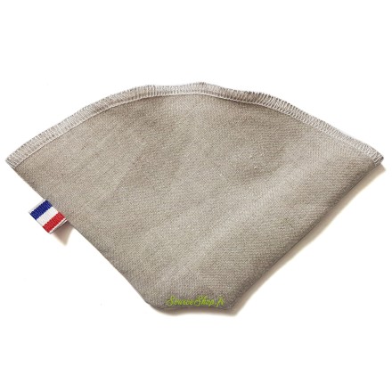 Filtre à café réutilisable & lavable en lin BIO - Artisanal & Français