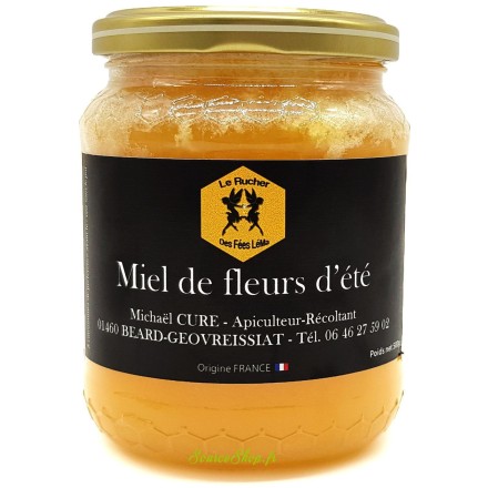 Miel de fleurs d'été du Haut-Bugey - 500g - Le Rucher des Fées Léma