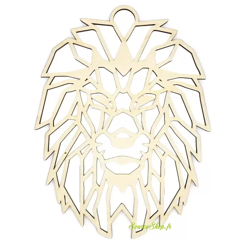Lion origami en bois - Artisanal & Français