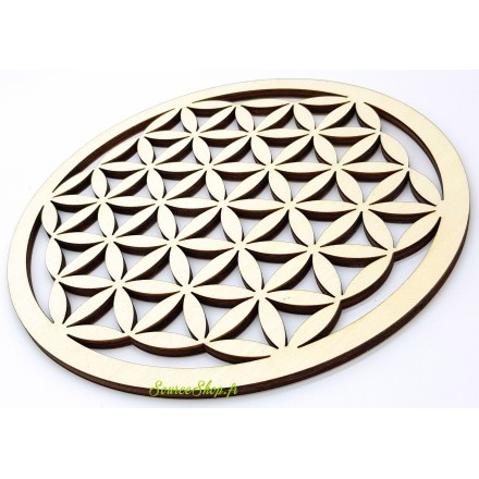 Fleur de vie en bois - 30cm - Plaque de rechargement