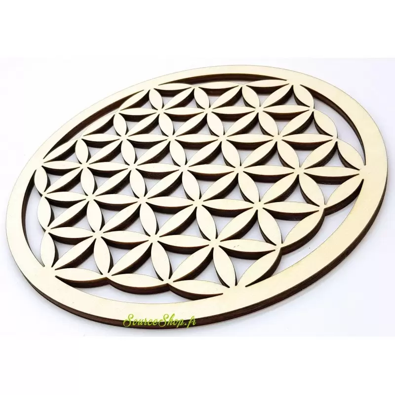 Fleur de vie en bois - 30cm - Plaque de rechargement