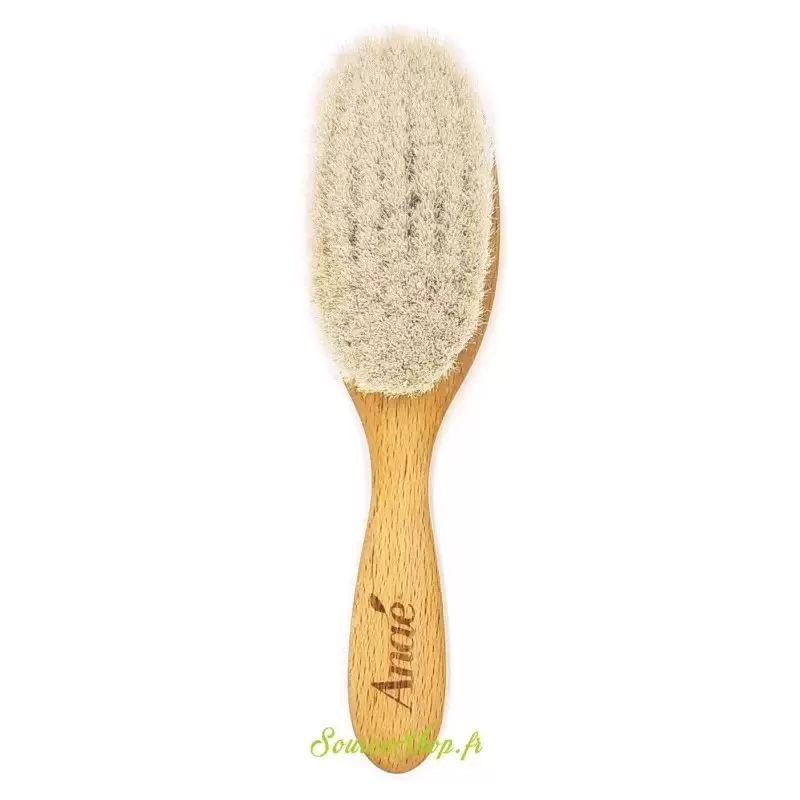 Brosse à cheveux bébé - Poils de chèvre - 13cm - Anaé