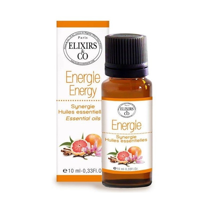 Synergie d'huiles essentielles Energie - 10 ml - Elixirs & Co.