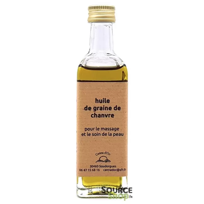 Huile de Chanvre BIO artisanale - 60ml - Canna d'Oc