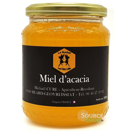 Miel d'acacia du Haut-Bugey - 500g - Le Rucher des Fées Léma