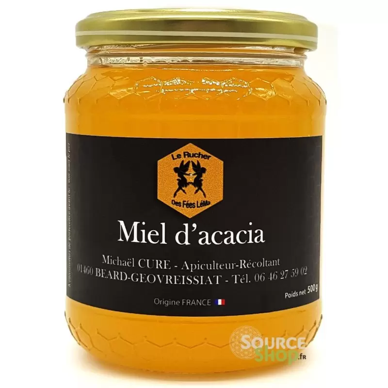 Miel d'acacia du Haut-Bugey - 500g - Le Rucher des Fées Léma