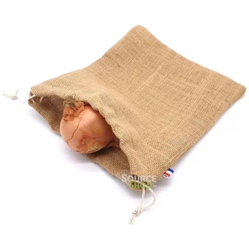 Sac en jute BIO réutilisable - Artisanal & Français - Source Shop