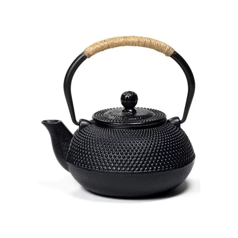 Théière Tetsubin en fonte noire - 0.6L