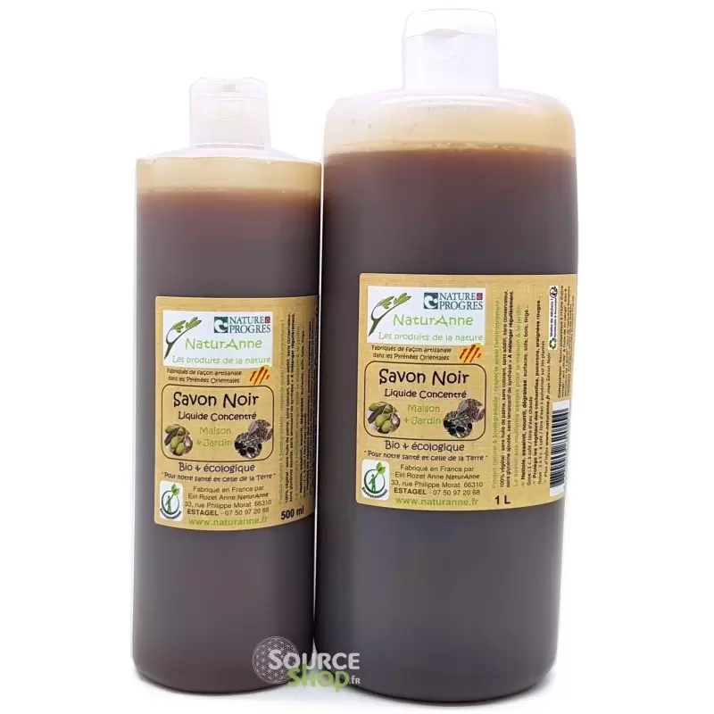 Savon noir liquide BIO concentré à l'huile d'olive