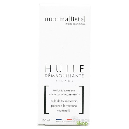 Huile démaquillante bio - 100ml - Minima[liste]