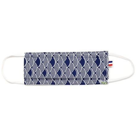 Masque en tissu BIO lavable français catégorie 1 - pince-nez + filtre - Adulte ou Enfant