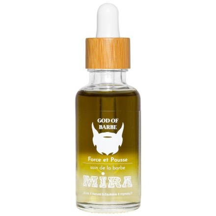 Huile de soin barbe - Force & Pousse - God of Barbe - 50ml - Mira