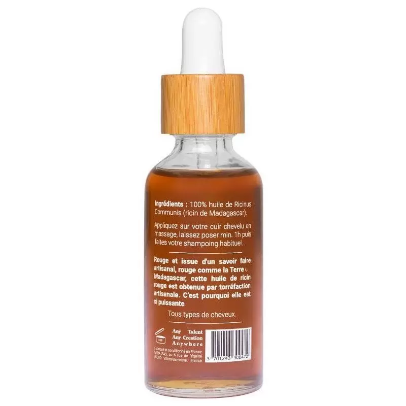 Huile de ricin rouge - 50ml - Mira