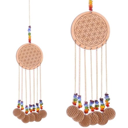 Mobile Fleur de vie cristaux - 40cm