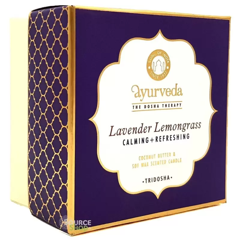 Bougie végane Citronnelle & Lavande - Tridosha - Song of India