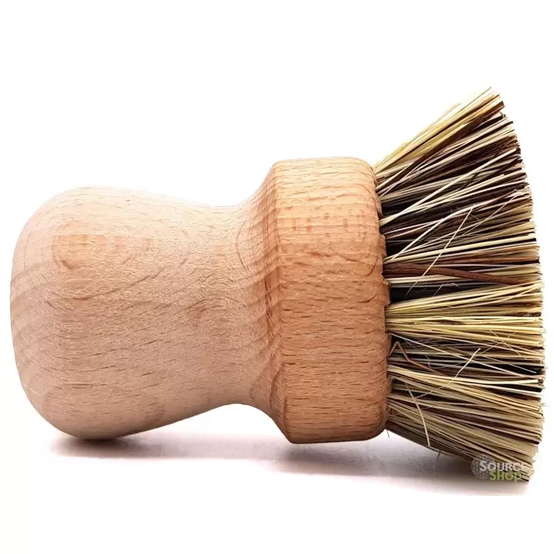Brosse de vaisselle en bois - poignée ergonomique - La Droguerie Ecologique