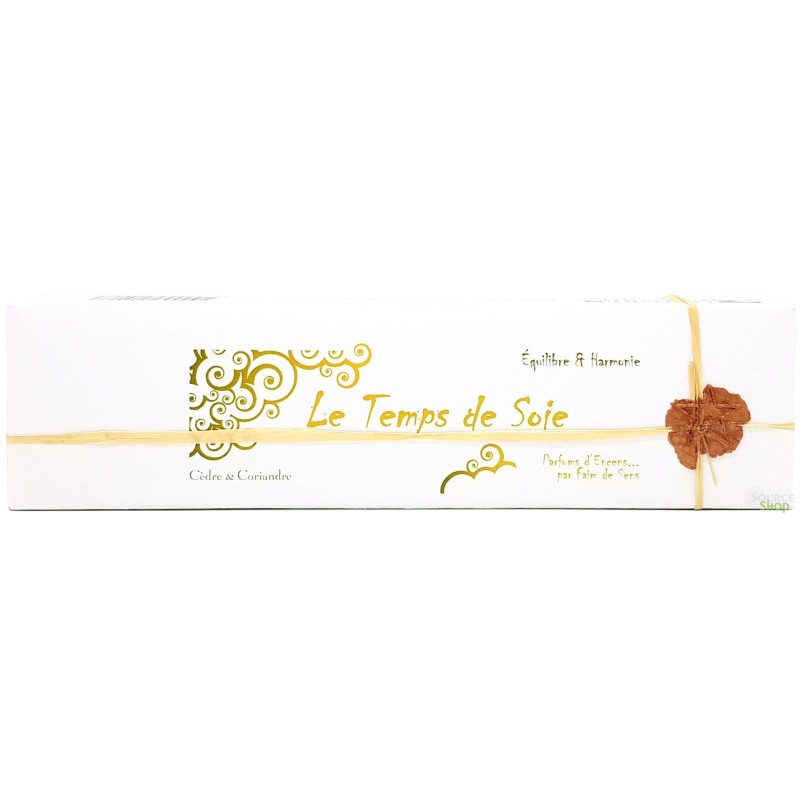 Encens BIO faits main Le Temps de Soie - Equilibre & harmonie - Parfums d'Encens