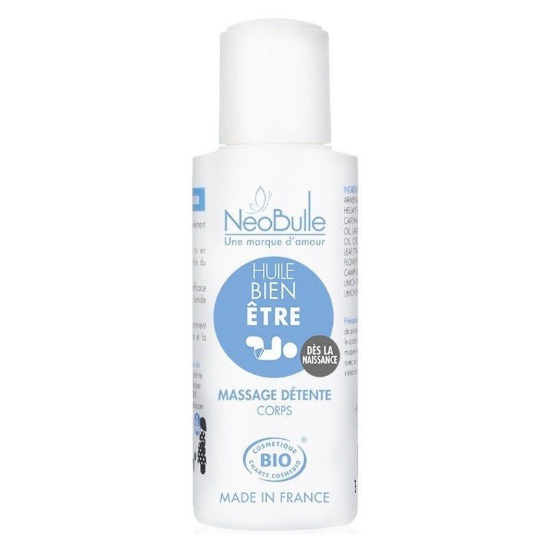 Huile de massage BIO hydratante - Bien-être - Néobulle