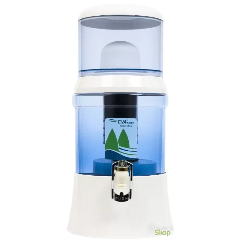 Fontaine EVA en verre - filtration extrême avec IRL et magnétisation