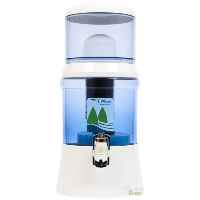 Fontaine EVA en verre - filtration extrême avec IRL et magnétisation