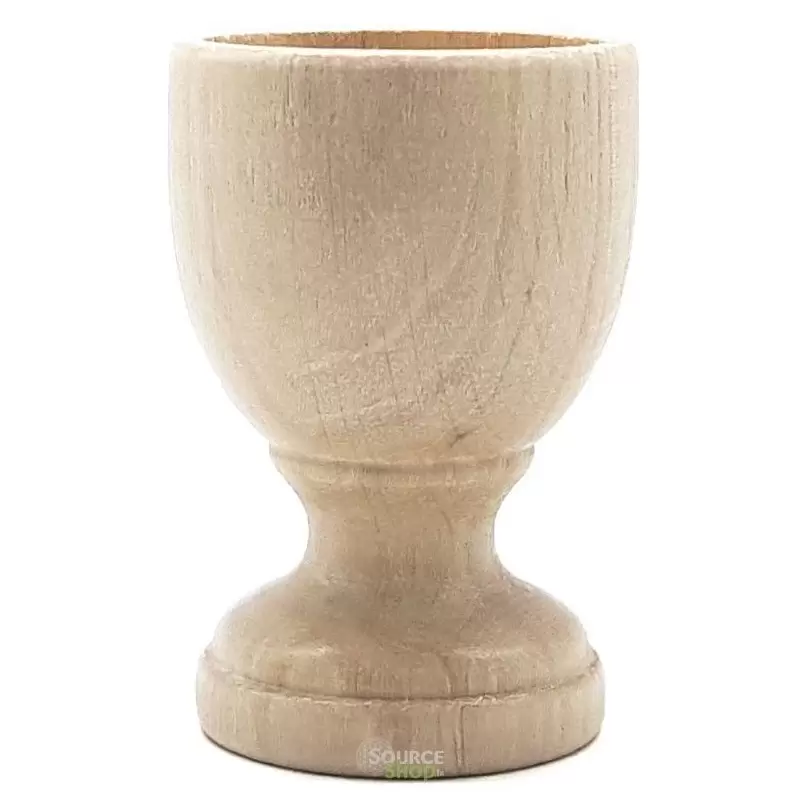 Coquetier ciré en bois de charme du Jura - Artisanal & Local