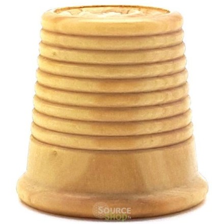 Dé à coudre strié en buis du Jura - Artisanal & Local