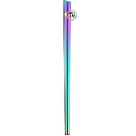 Baguettes chinoises en inox 18/10 - Rainbow