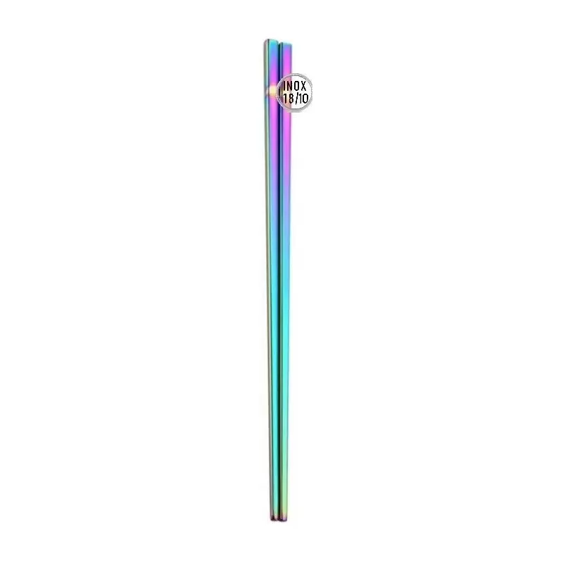 Baguettes chinoises en inox 18/10 - Rainbow