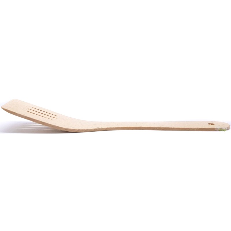 Spatule galbée striée en bois de hêtre - 30cm