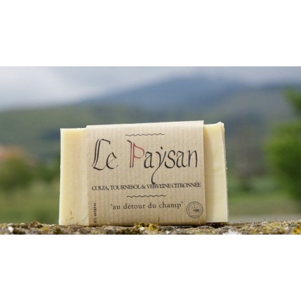 Savon colza, tournesol & verveine "Le Paysan" - Savonnerie du Pilat