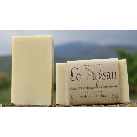 Savon colza, tournesol & verveine "Le Paysan" - Savonnerie du Pilat