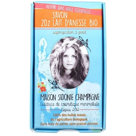 Savon BIO au lait d'ânesse - neutre - Maison Sidonie Champagne