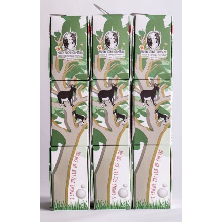 Pack de 3 savons BIO au lait de chèvre - sans huile essentielle