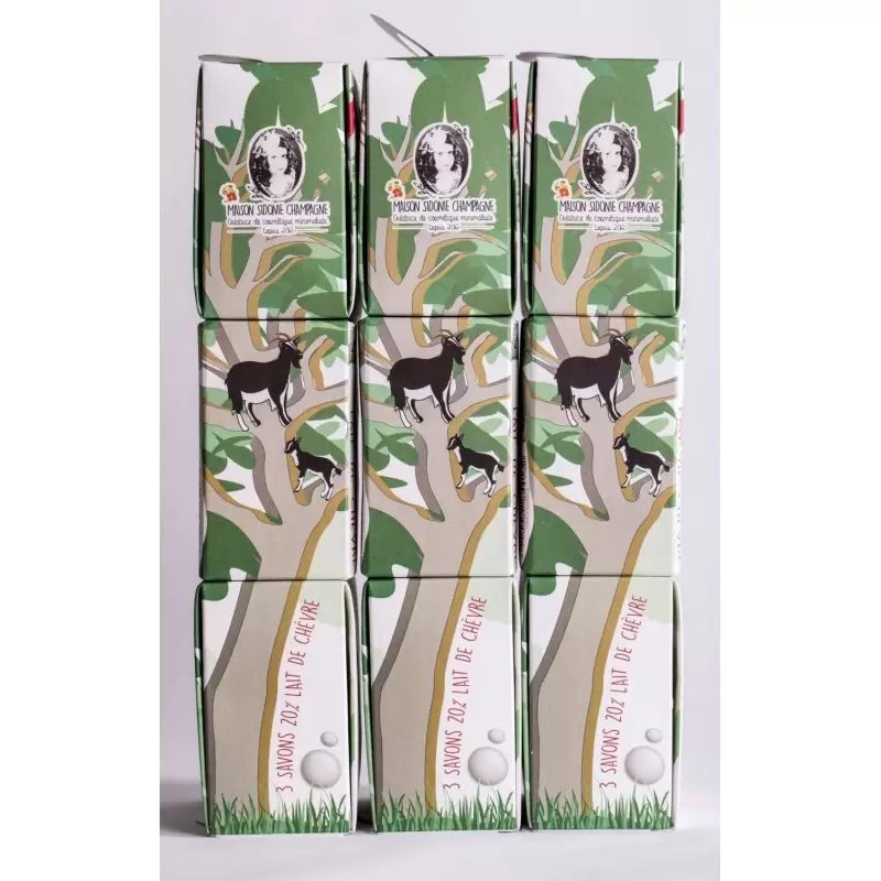 Pack de 3 savons BIO au lait de chèvre - sans huile essentielle