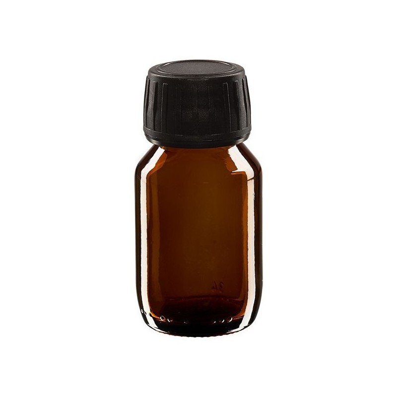 Flacon en verre ambré médical - 50ml, 100ml ou 250ml