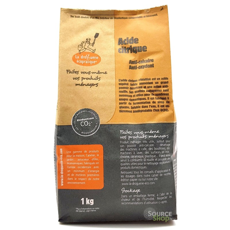 Acide citrique - 1kg - La Droguerie Écologique 