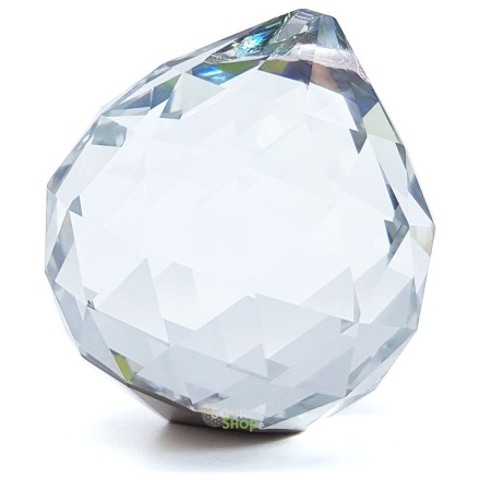 Boule facettée de cristal - Sphère attrape-soleil