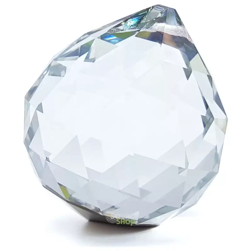 Boule facettée de cristal - Sphère attrape-soleil