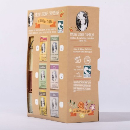 Coffret de 4 savons BIO en vrac - Maison Sidonie Champagne